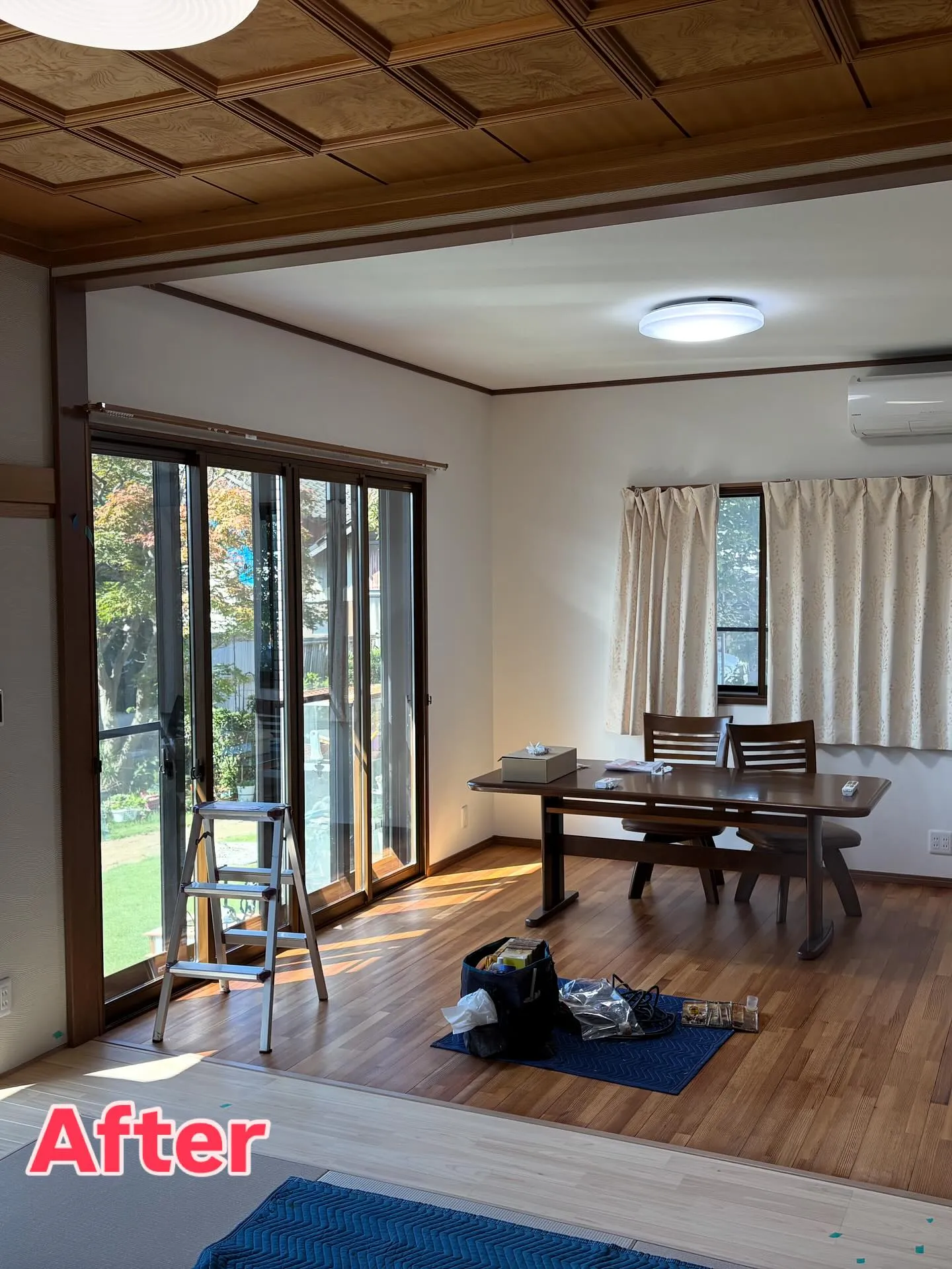 ［和室とリビングをつなげて広々LDK］